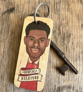 Marcus Rashford Wooden Keyring